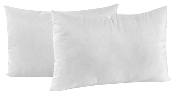 Paire de taies d'oreiller 52x82 cm en microfibre uni blanc acquista