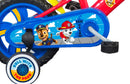 Bicicletta per Bambino 12” 1 Freno Gomme in Eva Paw Patrol Rossa-5