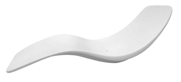 Chaise Longue de Jardin 154x63x62 cm en Fibre de Verre Sined Antares Blanc acquista