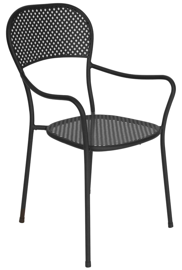 prezzo Chaise de jardin avec accoudoirs en fer Vorghini Intra Anthracite