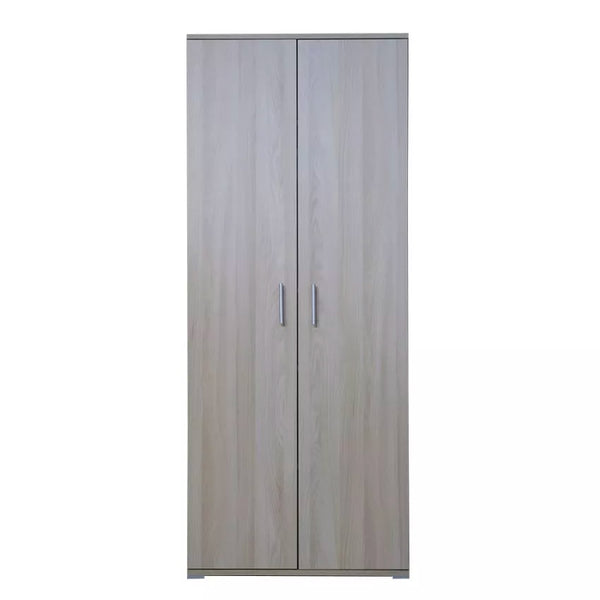 online Armoire 2 portes 6 étagères 72,3x36x177,1 cm en aggloméré mélaminé orme