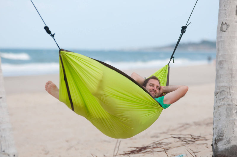 Amaca da Viaggio in Poliamide 150x250cm 180Kg con Fissaggio La Siesta Verde-7