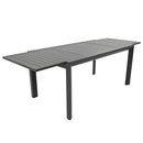 Set Tavolo e 6 Sedie da Giardino in Alluminio e Textilene Taupe-5