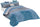 Housse de couette avec taies d'oreiller imprimées Athena Dakar Bleu Différentes tailles