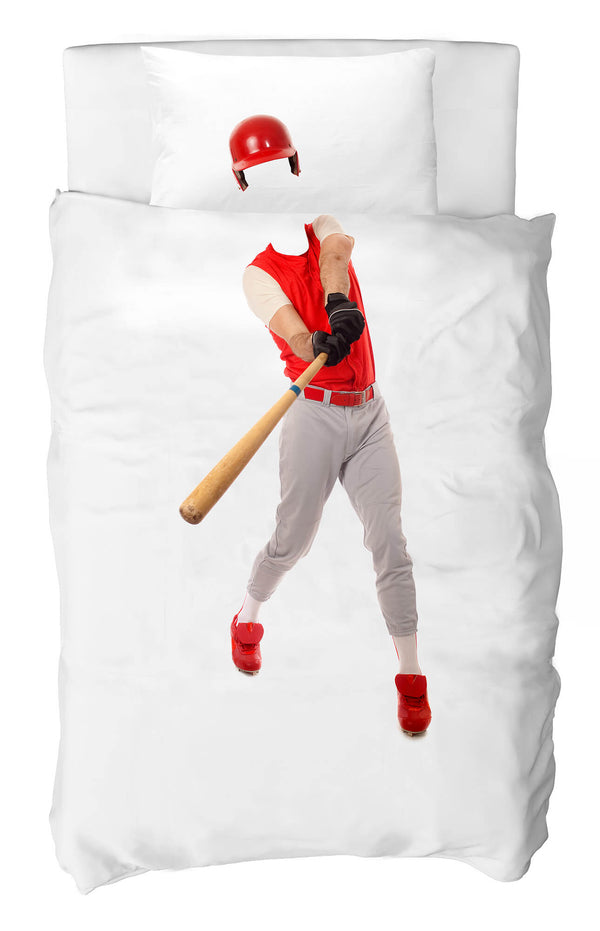 acquista Housse de couette simple avec taie d'oreiller imprimée baseball