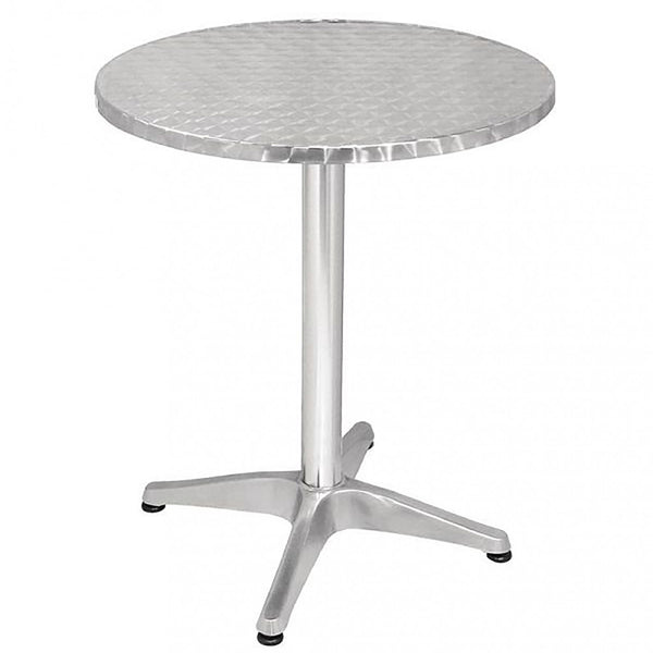 online Table colonne Ø70x70 h cm en Aluminium Gris