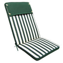 Cuscino Real Alto 113x49x4 cm in Poliestere Verde-1