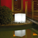 Cubo Luminoso da Giardino a LED 40x40 cm in Resina 5W Cube Bianco Freddo-4