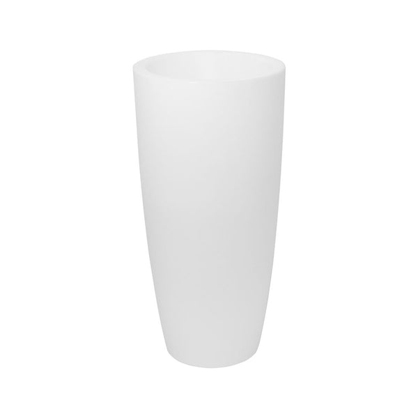 prezzo Vase Lumineux de Jardin LED Ø33 cm en Résine 5W Cyprès Blanc Chaud