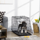 Trasportino per Cani 76x48x55 cm in Metallo Nero-2