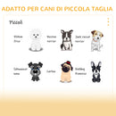 Cuccia per Cani a Casetta 60x43x55 cm in Truciolare e Poliestere Grigio-7