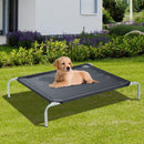 Brandina Portatile per Cani 89x58x20 cm Fino a 18Kg in Metallo e Tessuto a Rete Nero-2