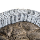 Cuccia Interno per Animali Domestici con cuscino Grigio marrone 57x46x17.5 cm -8