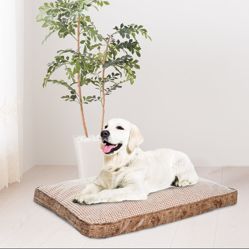 Letto Cuscino Morbido per Cani e Gatti Lavabile in Poliestere Marrone 115x78x13 cm -2