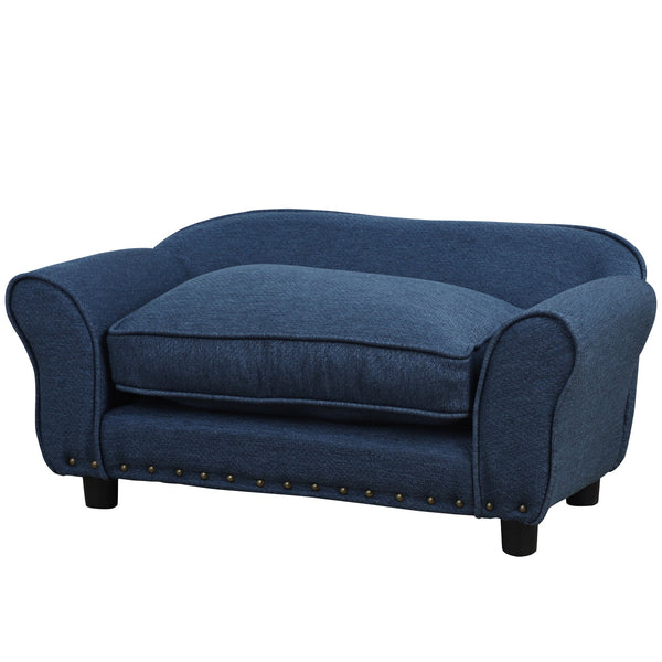 Canapé-lit pour petits chiens 74x41x32,5 cm Bleu foncé acquista
