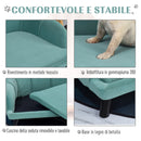 Cuccia Divano per Gatti e Cani di Media Taglia 98,5x60,5x35 cm  Verde-9