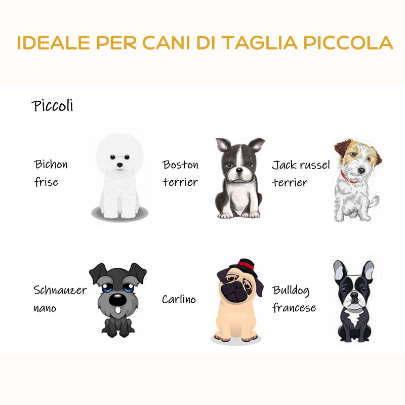 Cuccia per Cani e Gatti Rialzata Ø60x32 cm in Rattan Grigio Scuro-7