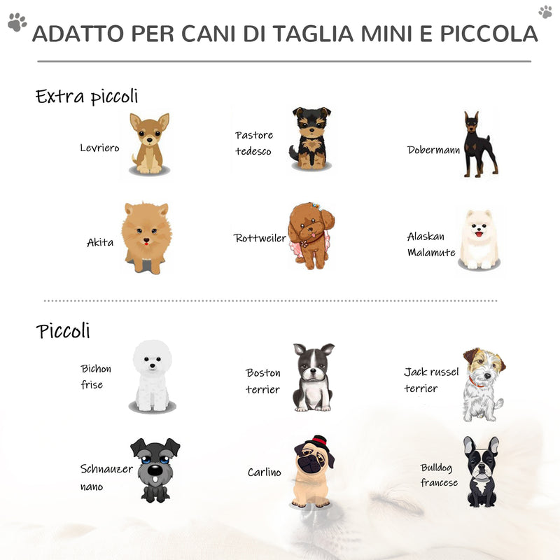 Scaletta per Cani Materassino 2 in 1 45x39x20 cm in PU e Gommapiuma Grigio-7