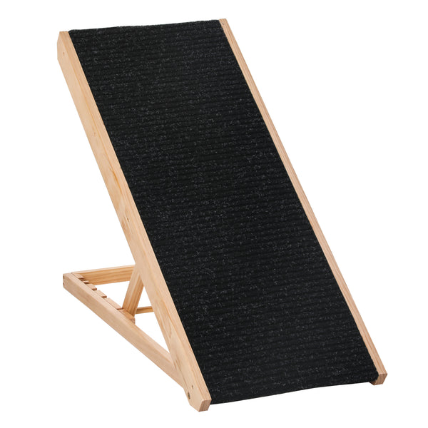 Rampe Pliable pour Chiens et Chats 90x40x61 cm en Bois Noir sconto