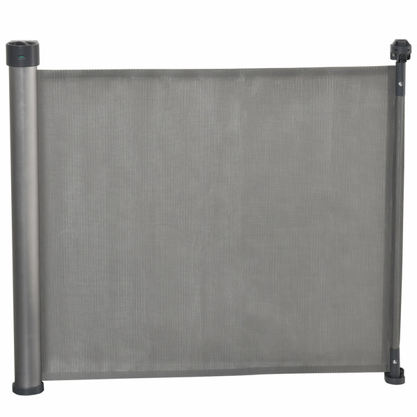 Barrière de Sécurité pour Chiens Extensible jusqu'à 140 cm pour Portes et Escaliers Gris acquista