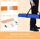 Set Agility Dog Portatile 74,5x66x91 cm con Anello e Sbarra Bianco e Arancione-5