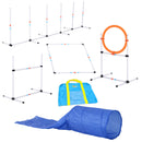 Set Addestramento Cani da Esterno Bianco Arancione Blu Ø60x300 cm -1