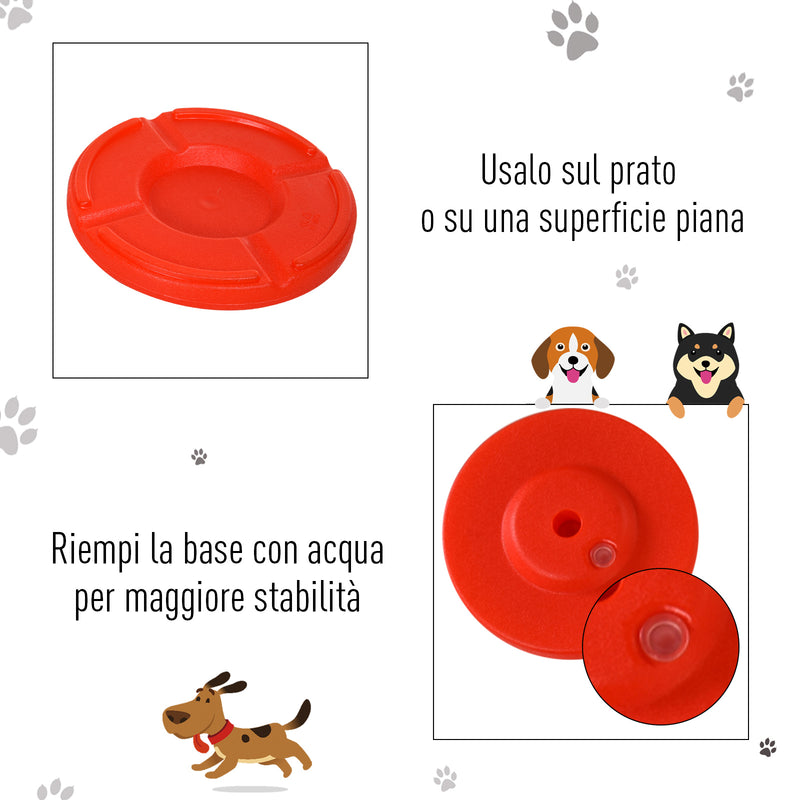 Set Addestramento per Cani con Paletti e Anello  Agility Dog-8