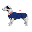 Cappotto per Cane in Microfibra Traspirante Blu Taglia S  - S/-4