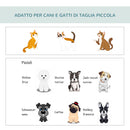 Trasportino per Cani e Gatti Pieghevole 61x46x51 cm in Oxford e PVC Grigio-8