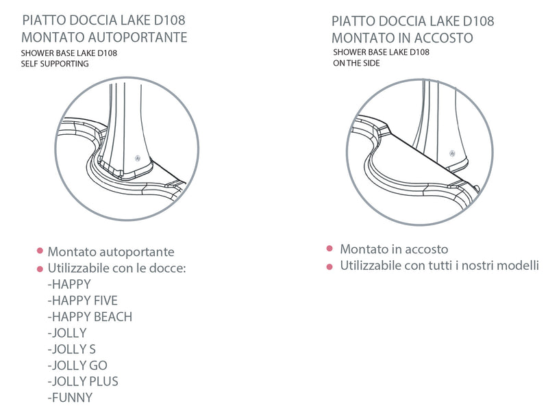 Piatto Doccia da Esterno Giardino in Polietilene HD Arkema Lake Viola-9