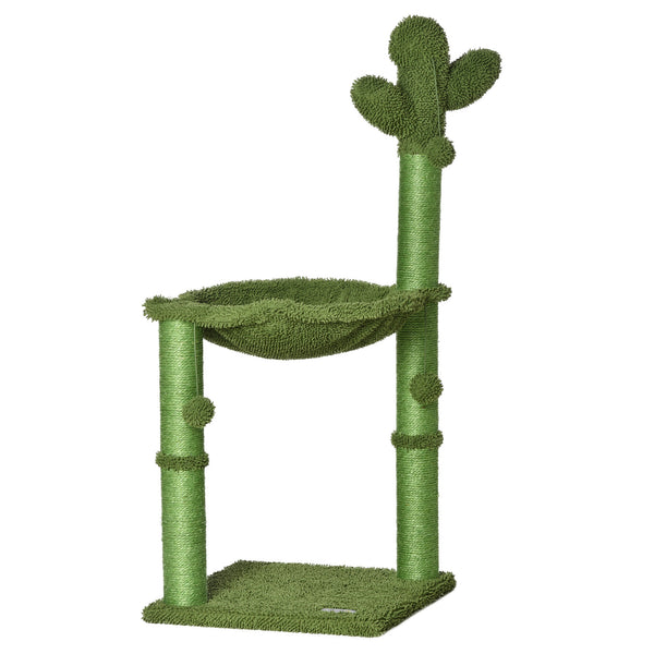 Arbre à Griffer pour Chats 40x40x96 cm Forme Cactus avec Boules et Hamac Vert online