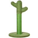 Albero Tiragraffi a Cactus per Gatti 40x40x65 cm in Corda Sisal Verde-1