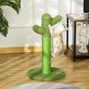 Albero Tiragraffi a Cactus per Gatti 40x40x65 cm in Corda Sisal Verde-2