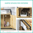 Mobile Lettiera per Gatti 82,3x51x54 cm in Legno Truciolato e Acciaio-6