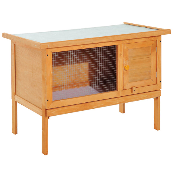 Cage pour Lapins Hutch Outdoor en Bois de Sapin 90x45x65 cm sconto