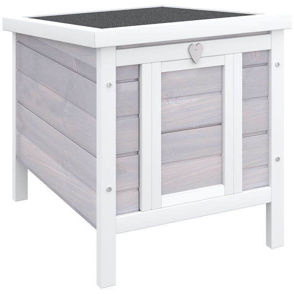 Cage pour Lapins 42x51x43 cm en Bois de Sapin Gris sconto