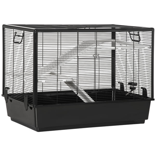 acquista Cage pour cochon d'Inde 80x48x58 cm avec rampe noire