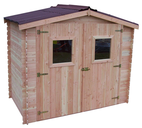 online Box de jardin 2,35x2,15 m sans plancher en bois de Douglas 20 mm Dalia