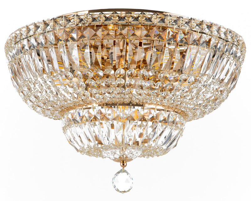 Lustre Royal Classique en Métal Basfor Doré Antique