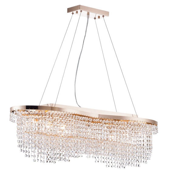 sconto Lustre Cristal Diamant en Métal Toilé Doré