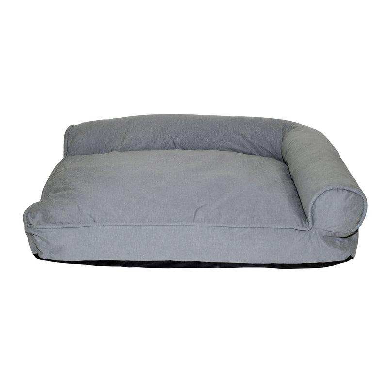 Divanetto Imbottito 89x64x20cm per Cani e Gatti Grigio-2