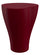 Tabouret de jardin 37x47 cm en résine Arkema Felix Ruby