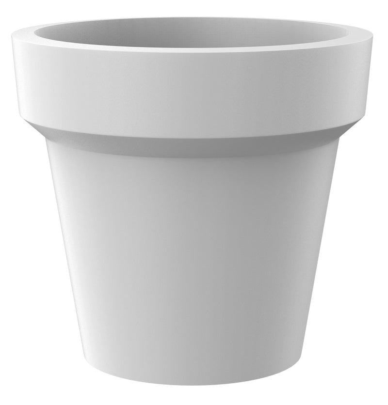 Vaso Ø80x72 cm in Resina Arkema POT S Bianco-1