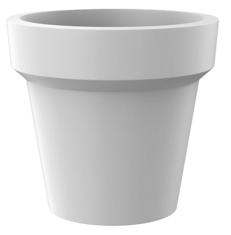 Vaso Ø115x105 cm in Resina Arkema POT M Bianco-1