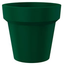 Vaso Ø135x125 cm in Resina Arkema POT L Verde Scuro-1