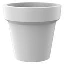 Vaso Ø135x125 cm in Resina Arkema POT L Bianco-1