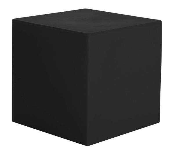 Pouf de jardin 50x50 cm en résine Arkema Pouf Iris Anthracite sconto