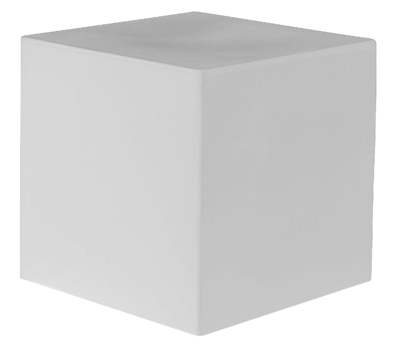 Pouf da Giardino 50x50 cm in Resina Arkema Iris Pouf Bianco-1