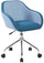 Chaise de bureau opérative en tissu Tosini Columbus Blue