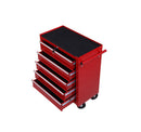 Carrello da Lavoro Cassettiera Porta Utensili Rosso 67.5x33x77 cm -4